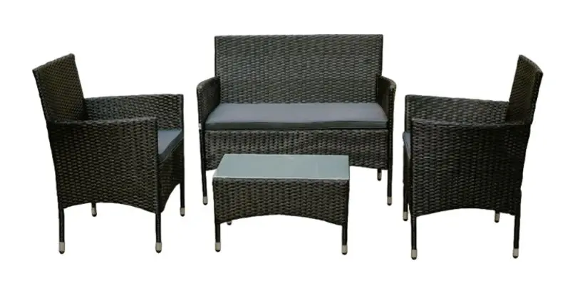 Set mobilier de gradina Green Bay Ronda (Black/Gray)