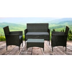 Set mobilier de gradina Green Bay Ronda (Black/Gray)