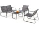 Set mobilier de gradina Halmar Conor (Dark Grey/Light Grey)