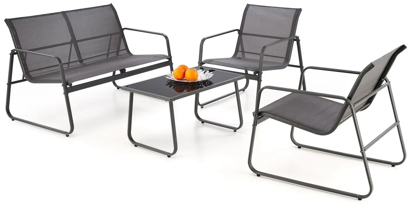 Комплект садовой мебели Halmar Conor (Dark Grey/Light Grey)
