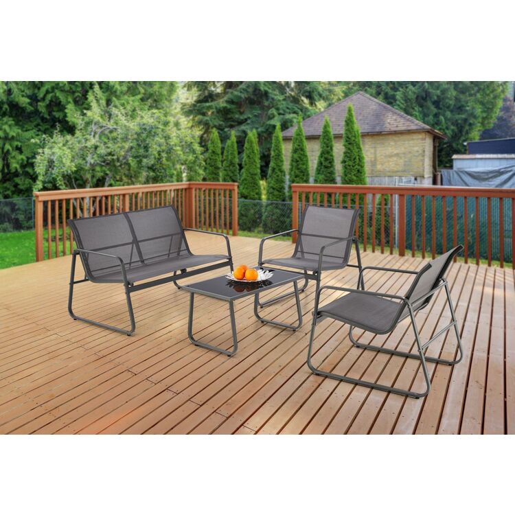 Set mobilier de gradina Halmar Conor (Dark Grey/Light Grey)