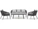 Set mobilier de gradina Halmar Rocca (Dark Gray/Light Gray)