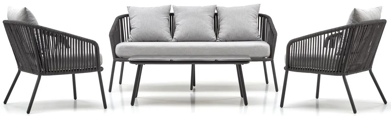 Комплект садовой мебели Halmar Rocca (Dark Gray/Light Gray)