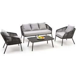 Комплект садовой мебели Halmar Rocca (Dark Gray/Light Gray) Thumb