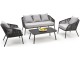 Set mobilier de gradina Halmar Rocca (Dark Gray/Light Gray)