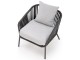 Set mobilier de gradina Halmar Rocca (Dark Gray/Light Gray)