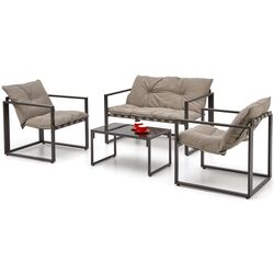 Комплект садовой мебели Halmar Shark (Black/Cappuccino) Thumb