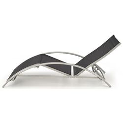 Set de sezlonguri cu masuta Halmar Embolo (Black/Light Grey) Thumb