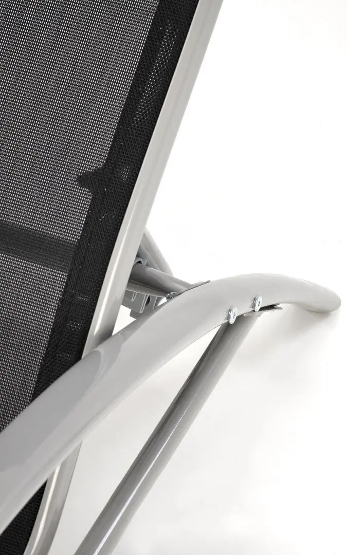 Set de sezlonguri cu masuta Halmar Embolo (Black/Light Grey)