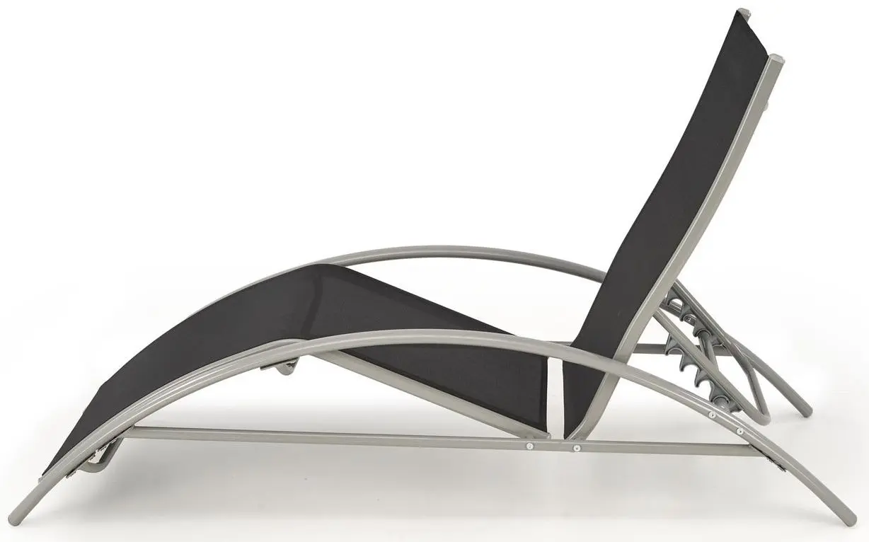 Set de sezlonguri cu masuta Halmar Embolo (Black/Light Grey)