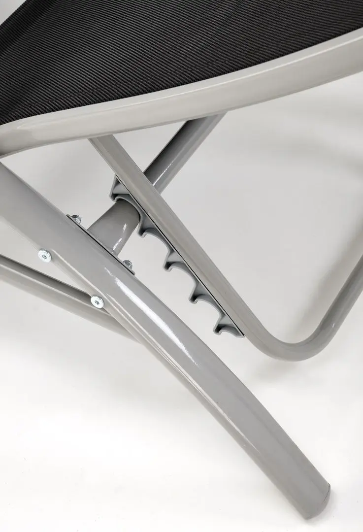 Set de sezlonguri cu masuta Halmar Embolo (Black/Light Grey)