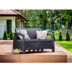 Комплект садовой мебели Heniver Novara 2+1+1+T (Anthracite) Thumb