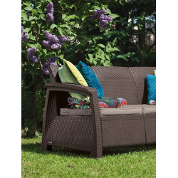 Set mobilier de gradina Heniver Novara 3+2+1+1+T (Brown) Thumb