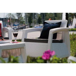 Set mobilier de gradina Heniver Novara 3+2+1+1+T (White) Thumb