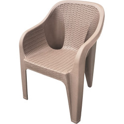 Set mobilier de gradina Heniver Rattan Table 140x80 + Rambo Cappuccino (1+6) Thumb