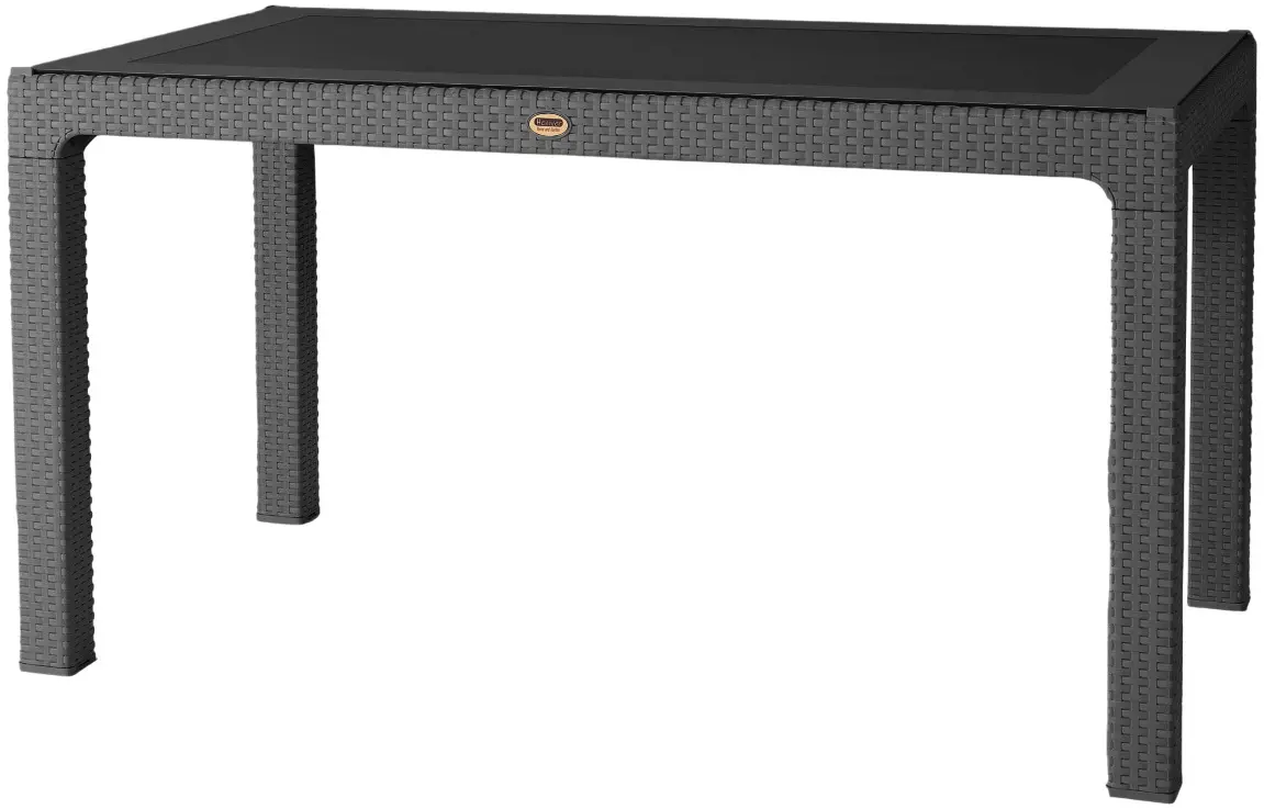 Set mobilier de gradina Heniver Rattan Table 150x90 + Paris Anthracite (1+6) - 3