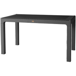 Комплект садовой мебели Heniver Rattan Table 150x90 + Vector Anthracite (1+6) Thumb
