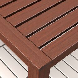 Set mobilier de gradina Ikea Applaro 8 scaune pliante/masa plianta (Vopsit Maro/Kuddarna Gri) Thumb