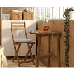 Set mobilier de gradina Ikea Askholmen/Froson/Duvholmen 1 scaun/pliabil 70x44 (Maro Inchis/Bej)