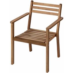 Set mobilier de gradina Ikea Askholmen/Froson/Duvholmen 4 scaune/cu cotiere 143x75 (Maro Inchis/Bej) Thumb