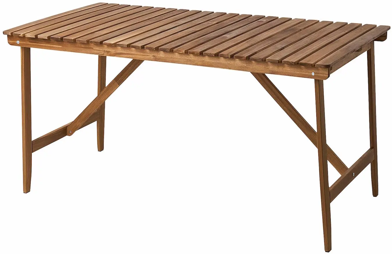 Set mobilier de gradina Ikea Askholmen/Froson/Duvholmen 4 scaune/pliabil 143x75 (Maro Inchis/Bej)