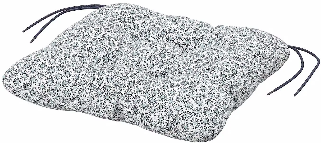 Set mobilier de gradina Ikea Askholmen/Klosan 4 scaune/cu cotiere 143x75 (Maro Inchis/Albastru)