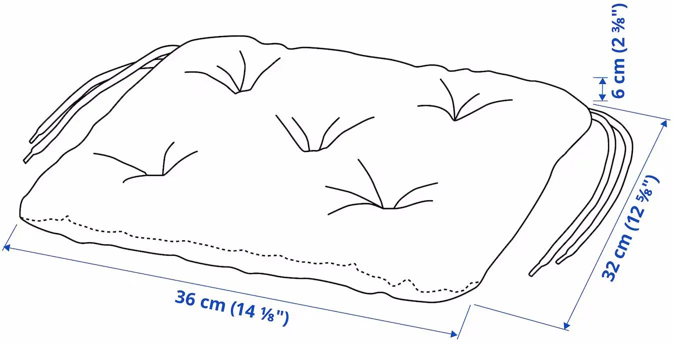 Set mobilier de gradina Ikea Askholmen/Klosan 4 scaune/cu cotiere 143x75 (Maro Inchis/Albastru)