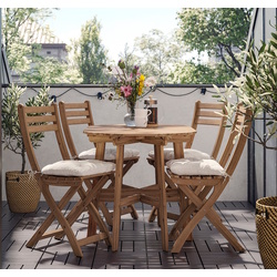 Set mobilier de gradina Ikea Askholmen/Kuddarna 106x70 (Maro inchis/Gri deschis-bej) Thumb