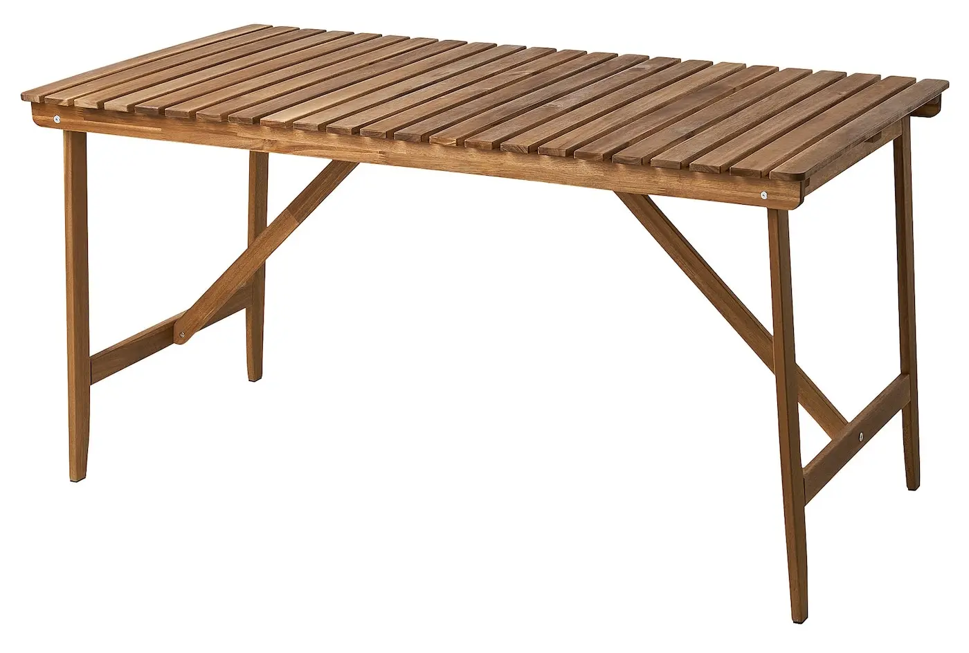 Комплект садовой мебели Ikea Askholmen/Kuddarna 143x75 (Темно-коричневый/Светло-серо-бежевый)