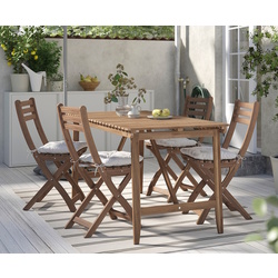 Set mobilier de gradina Ikea Askholmen/Kuddarna 143x75 (Maro inchis/Gri deschis-bej)