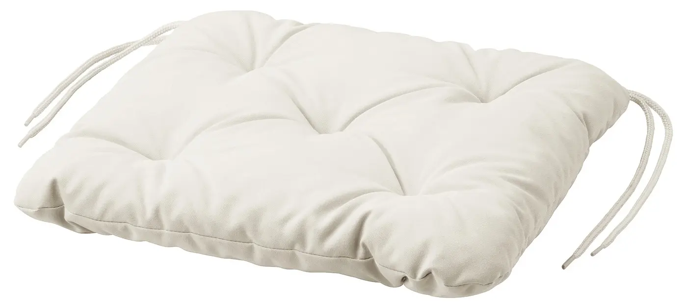 Комплект садовой мебели Ikea Askholmen/Kuddarna 143x75 (Темно-коричневый/Светло-серо-бежевый)