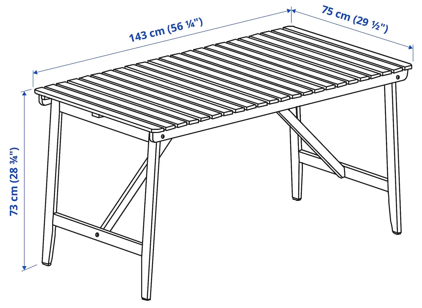 Комплект садовой мебели Ikea Askholmen/Kuddarna 143x75 (Темно-коричневый/Светло-серо-бежевый)