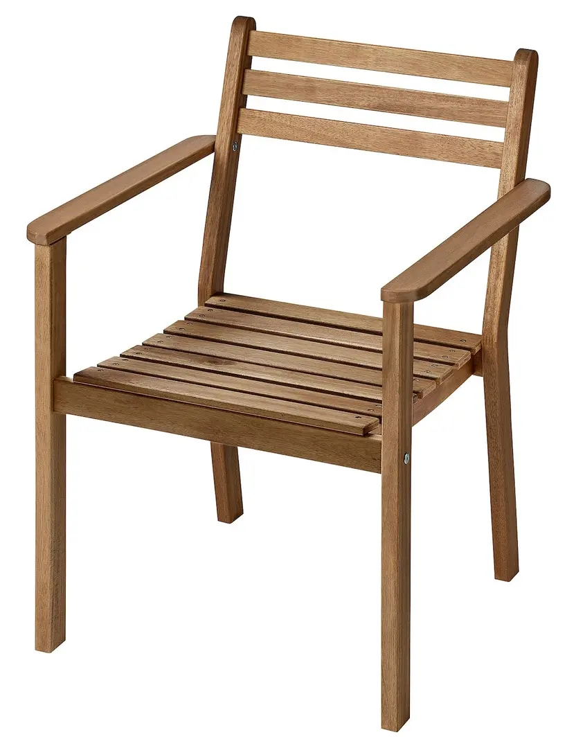 Set mobilier de gradina Ikea Askholmen/Kuddarna brate 143x75 (Maro inchis/Gri deschis-bej)