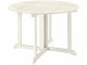 Set mobilier de gradina Ikea Bondholmen 4 scaune/cu cotiere 108cm (Alb-Bej)