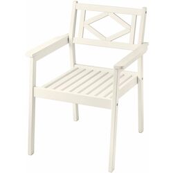 Set mobilier de gradina Ikea Bondholmen/Froson/Duvholmen 4 scaune/cu cotiere 108cm (Alb-Bej/Bej) Thumb