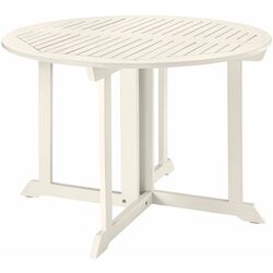 Set mobilier de gradina Ikea Bondholmen/Froson/Duvholmen 4 scaune/pliabil 108cm (Alb-Bej/Bej) Thumb