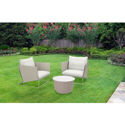 Комплект садовой мебели Ikea Havsten/Lagaskär 2 кресла (Бежевый)