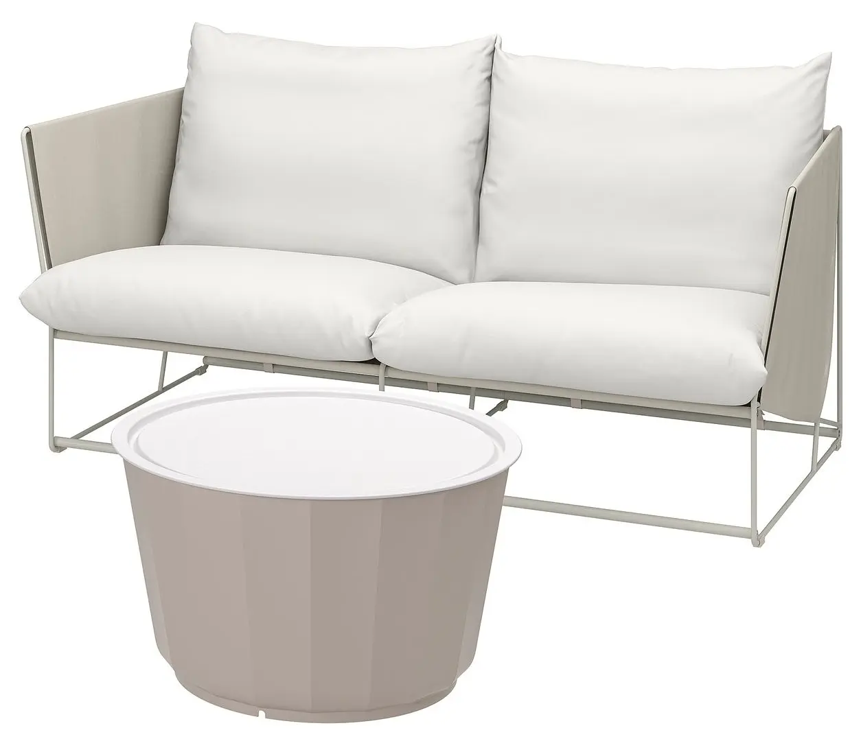 Комплект садовой мебели Ikea Havsten/Lagaskar (Бежевый)