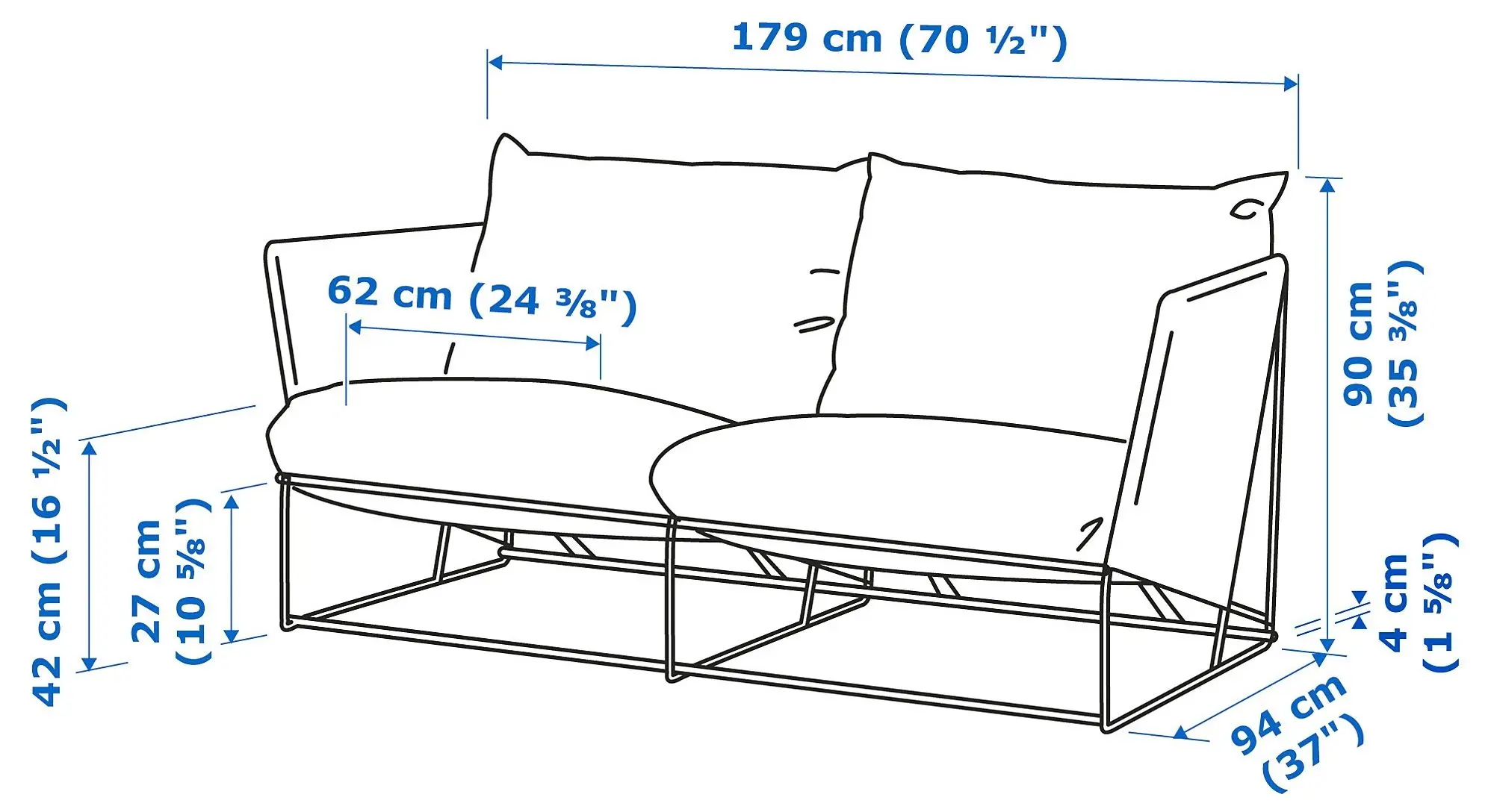 Комплект садовой мебели Ikea Havsten/Lagaskar (Бежевый)