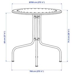 Set mobilier de gradina Ikea Lacko 2 scaune (Gri) Thumb