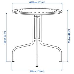 Set mobilier de gradina Ikea Lacko 2 scaune (Gri/Froson/Duvholmen Albastru) Thumb