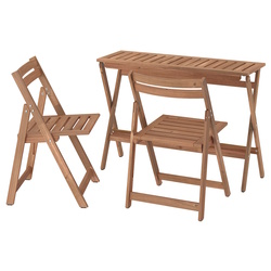 Set mobilier de gradina Ikea Nammaro 2 scaune/pliante 108x37 (Maro deschis)