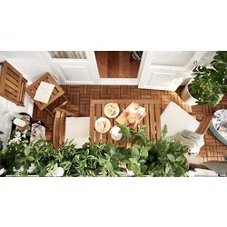 Set mobilier de gradina Ikea Nammaro 2 scaune (Maro Deschis Vopsitj) Thumb