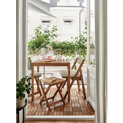 Set mobilier de gradina Ikea Nammaro 2 scaune (Maro Deschis Vopsitj) Thumb