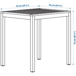 Set mobilier de gradina Ikea Nammaro/Ensholm 2 scaune 75cm (Maro Deschis/Verde) Thumb