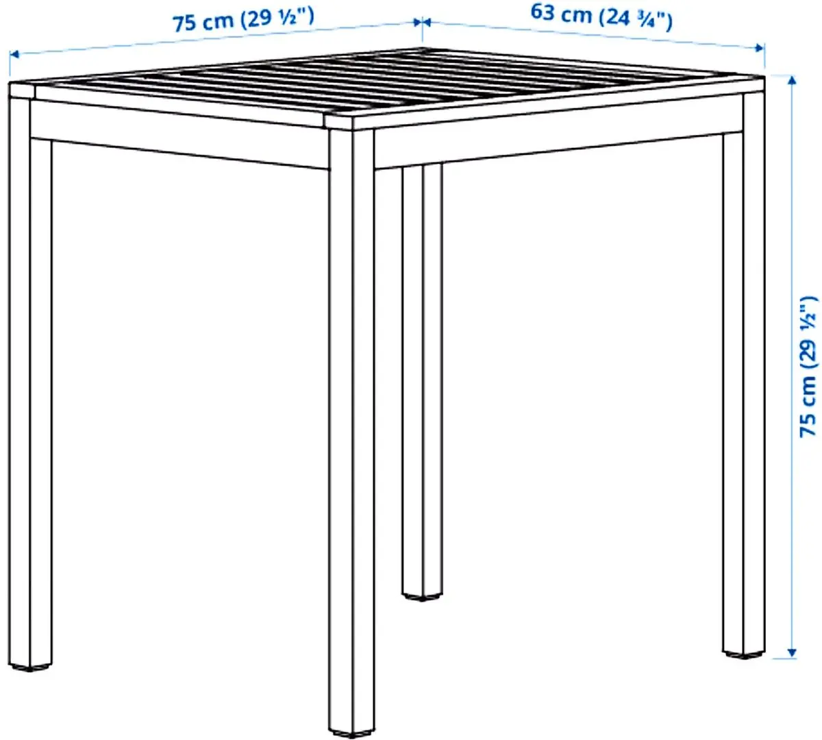Set mobilier de gradina Ikea Nammaro/Ensholm 2 scaune 75cm (Maro Deschis/Verde)
