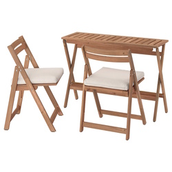 Set mobilier de gradina Ikea Nammaro/Froson/Duvholmen 108x37 (Maro deschis/Bej)