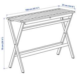 Комплект садовой мебели Ikea Nammaro/Froson/Duvholmen 108x37 (Светло-коричневый/Бежевый) Thumb
