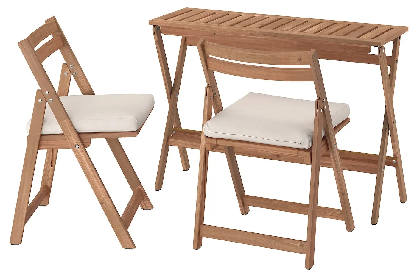 Комплект садовой мебели Ikea Nammaro/Froson/Duvholmen 108x37 (Светло-коричневый/Бежевый)
