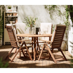 Set mobilier de gradina Ikea Nammaro/Froson/Duvholmen 130 (Maro deschis/Bej) Thumb